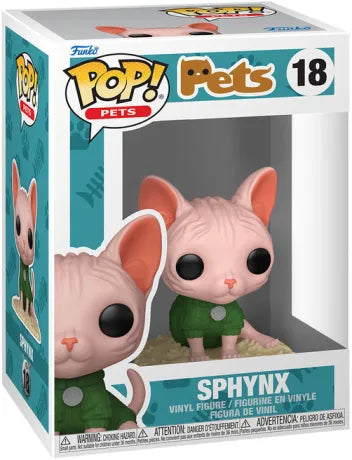 🐱💚 Funko Pop! Pets N°18 – Sphynx – Funko Pets 💚🐱