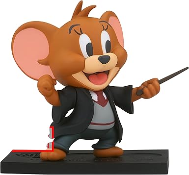 Figurine Banpresto de Jerry en tenue de Gryffondor pour le 100e anniversaire de Warner Bros. Collection Tom & Jerry x Harry Potter.