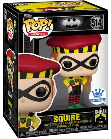 Funko Pop! DC Comics – Squire (N°514), version Funko Web Exclusive en tenue classique.