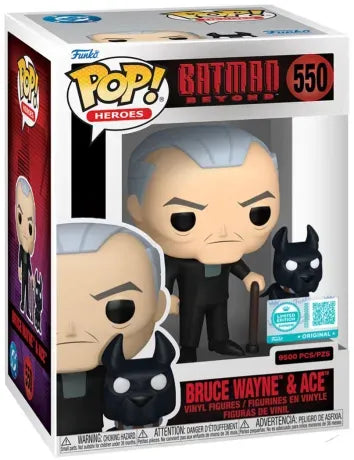 🦇🐕 Funko Pop! N°550 – Bruce Wayne & Ace – Supreme Limited Edition 9 500 pièces – Batman Beyond (Batman, la relève) 🐕🦇
