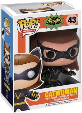 🐱🖤 Funko Pop! Heroes N°43 – Catwoman (Pailletée) – Batman Classic TV Series 🖤🐱