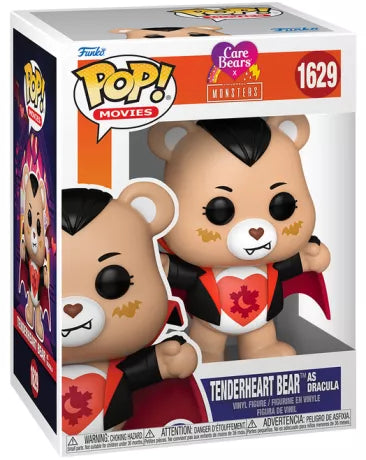 🧛❤️ Funko Pop! N°1629 – Tenderheart Bear as Dracula (Grosbisou en Dracula) – Care Bears x Universal Monsters (Les Bisounours x Monstres Universal) ❤️🧛