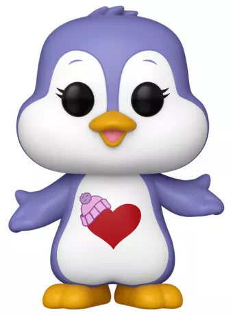 🐧💜 Funko Pop! Animation N°1803 – Cozy Heart Penguin (Pingouin Cœur Tendre) – Care Bears (Bisounours) 💜🐧