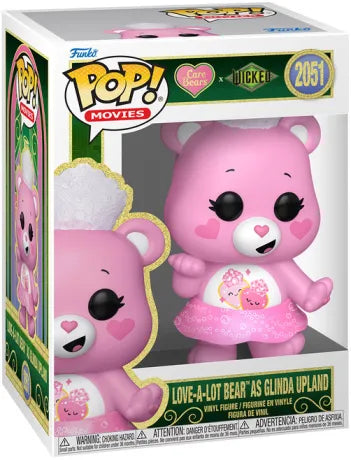 💖🪄 Funko Pop! Movies N°2051 – Love-a-Lot Bear as Glinda Upland (Groschéri en Glinda Upland) – Care Bears x Wicked (Bisounours x Wicked) 🪄💖
