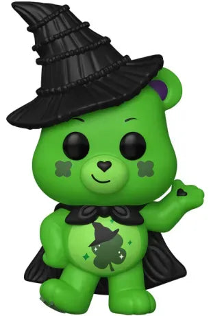 🍀🧙‍♀️ Funko Pop! Movies N°2052 – Good Luck Bear as Elphaba Thropp (Grosveinard en Elphaba Thropp) – Care Bears x Wicked (Bisounours x Wicked) 🧙‍♀️🍀