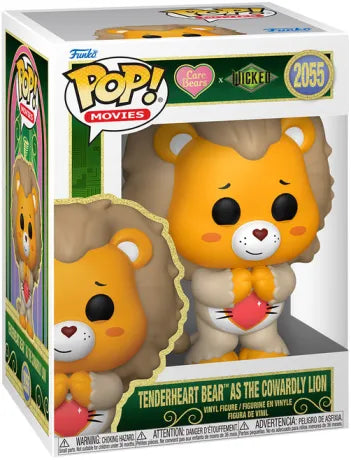 🦁❤️ Funko Pop! Movies N°2055 – Tenderheart Bear as the Cowardly Lion (Grosbisou en Lion Peureux) – Care Bears x Wicked (Bisounours x Wicked) ❤️🦁