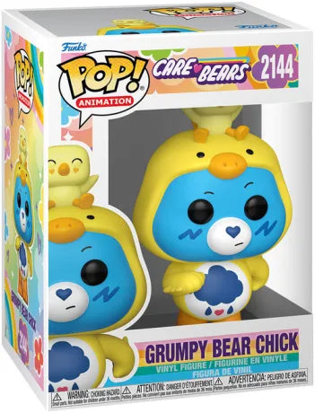 🐥🥚 Funko Pop! Animation N°2144 – Grumpy Bear Chick (Grognon Poussin) (Pâques) – Care Bears (Bisounours) 🥚🐥