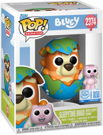 🌍🐰 Funko Pop! N°2374 – Sleepytime Bingo with Floppy Bunny (Bingo – C’est l’heure de dormir avec Floppy) – Bluey 🐰🌍