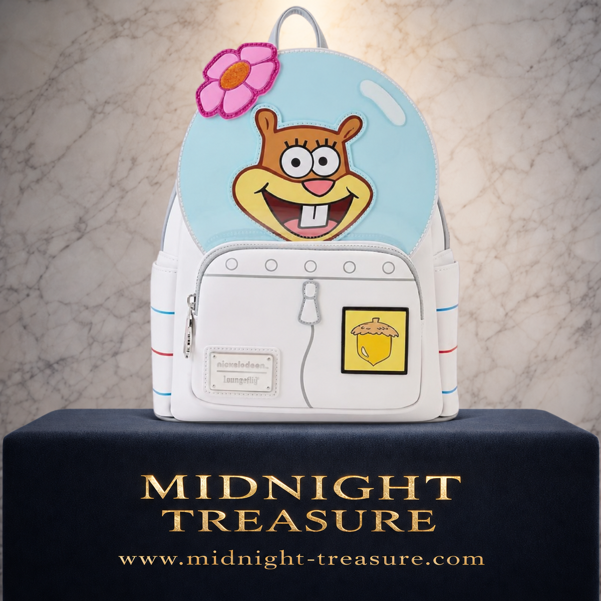 🐿️🌸 Bob l’Éponge – Sandy Cheeks Cosplay – Mini sac à dos Loungefly 🌸🐿️