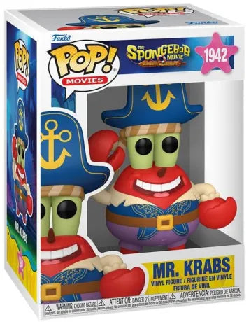 🦀🏴‍☠️ Funko Pop! Movies N°1942 – Mr. Krabs (Search for SquarePants) (Monsieur Krabs) – The SpongeBob Movie 🏴‍☠️🦀