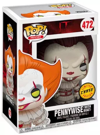 🎈🤡 Funko Pop! N°472 – Pennywise with Boat (Grippe-Sou avec bateau) – Sepia Chase – IT (Ça) 🤡🎈