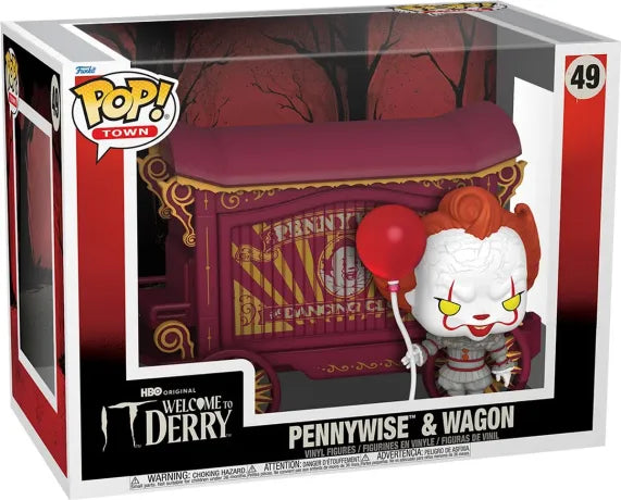 🎈🤡 Funko Pop! Town N°49 – Pennywise & Wagon (Pennywise et son chariot) – IT: Welcome to Derry (Ça : Bienvenue à Derry) 🤡🎈