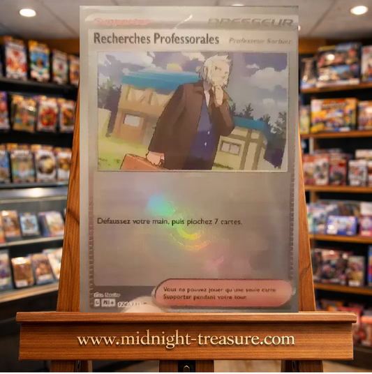 ✨⚪🔴 Carte Pokémon – Recherches Professorales (Professeur Sorbier) – Poké Ball – Écarlate & Violet : Évolutions Prismatiques – FR 🔴⚪✨