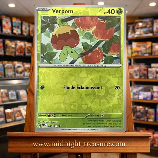 ✨🍏 Carte Pokémon – Verpom – Reverse Holo – Écarlate & Violet : Évolutions Prismatiques – FR 🍏✨