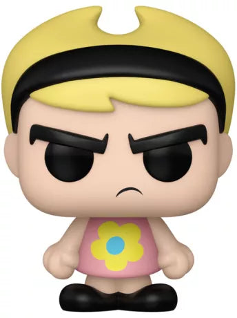 Funko Pop! The Grim Adventures of Billy & Mandy – Mandy (N°1912). Mandy avec cheveux blonds, bandeau noir et robe rose à fleur jaune. Figurine fidèle au personnage emblématique de la série Cartoon Network.

