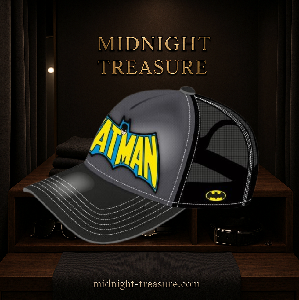 Casquette Batman – Enfant – 51-54 cm – DC Comics. Casquette noire et grise avec logo vintage brodé à l’avant. Un accessoire stylé et officiel pour les jeunes fans du Chevalier Noir.