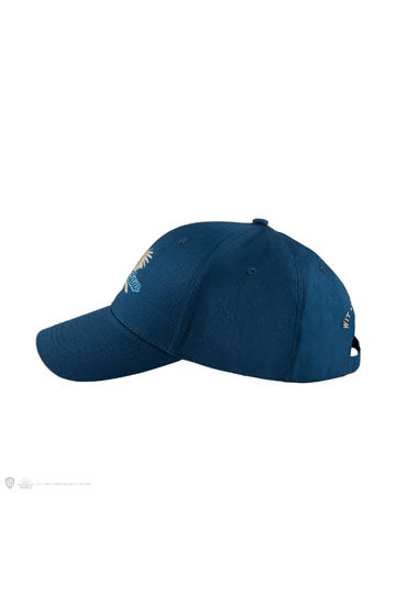 Casquette Serdaigle – Harry Potter – Modèle Baseball Officiel. Casquette bleue avec logo brodé Ravenclaw et devise de la maison. Un accessoire stylé et ajustable pour les fans de Serdaigle.