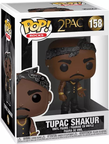 🎤🖤 Funko Pop! Rocks N°158 – Tupac Shakur – 2Pac 🖤🎤
