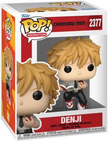 🍎📖 Funko Pop! N°2377 – Denji (Reading)  – Chainsaw Man 📖🍎