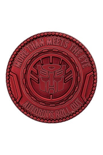 🔴🛡 Médaillon Collectible Transformers – 40e Anniversaire – Édition Autobot 🛡🔴