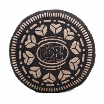 Coussin décoratif 3D Oh My Pop! Black Cookie – 34 x 38 x 12 cm. Coussin pop art au design original avec tissu doux, idéal pour décoration et confort.