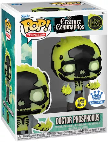 💚💀 Funko Pop! Television N°1480 – Doctor Phosphorus – Creature Commandos (Glow in the Dark) 💀💚