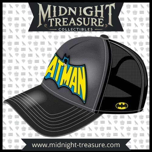 Casquette trucker Batman pour enfant (51-54 cm) – DC Comics. Design brodé, maille respirante en polyester, ajustable et confortable