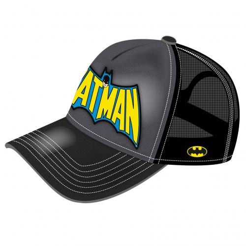 Casquette trucker Batman pour enfant (51-54 cm) – DC Comics. Design brodé, maille respirante en polyester, ajustable et confortable