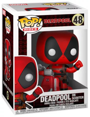 🛵🔴 Funko Pop! Rides N°48 – Deadpool on Scooter (Deadpool en scooter) – Marvel 🔴🛵