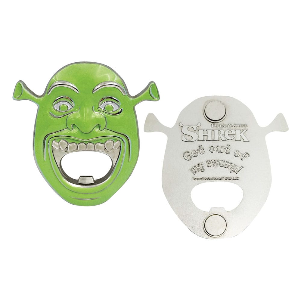 🟢🍺 Shrek – Décapsuleur Magnétique – Métal 72 x 70 mm 🍺🟢