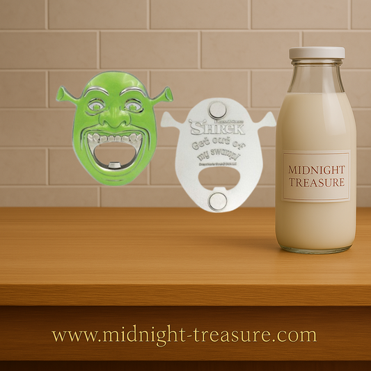 🟢🍺 Shrek – Décapsuleur Magnétique – Métal 72 x 70 mm 🍺🟢