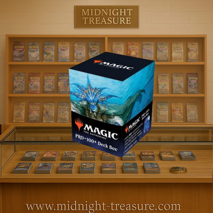 Deck Box Magic: The Gathering – Murders at Karlov Manor – Morska, le limier sous-marin. Boîte de rangement Ultra PRO pour 100 cartes standard double-sleeved. Design officiel et matériaux rigides de qualité."