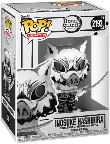 🐗⚫ Funko Pop! N°2193 – Inosuke Hashibira – Sumi-Ink (Effet encre japonaise) – Demon Slayer ⚫🐗