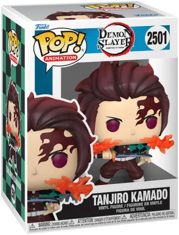 🔥⚔️ Funko Pop! Animation N°2501 – Tanjiro Kamado – Fire Breathing (Souffle du Feu) – Demon Slayer: Kimetsu no Yaiba ⚔️🔥