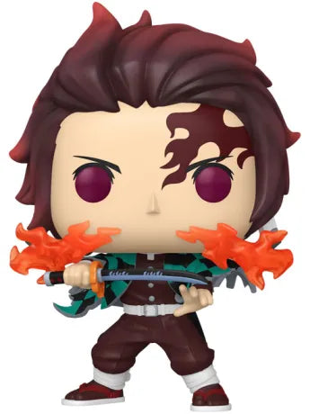 🔥⚔️ Funko Pop! Animation N°2501 – Tanjiro Kamado – Fire Breathing (Souffle du Feu) – Demon Slayer: Kimetsu no Yaiba ⚔️🔥
