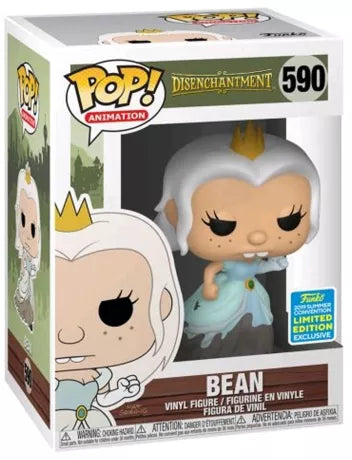👑🍺 Funko Pop! Animation N°590 – Bean with Wedding Dress (Bean en robe de mariée) – 2019 Summer Convention Limited Edition (Édition Limitée Convention d’Été 2019) – Disenchantment (Désenchantée) 🍺👑 PRODUIT RESCAPÉ