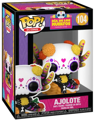 💀🌼 Funko Pop! Icons N°104 – Ajolote – Día de los Muertos 🌼💀