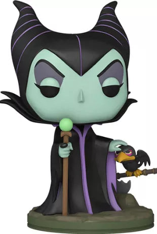 Funko Pop! Maléfique (1082) de Disney Villains, figurine en vinyle dans son emballage original, avec un design fidèle au personnage de La Belle au Bois Dormant.