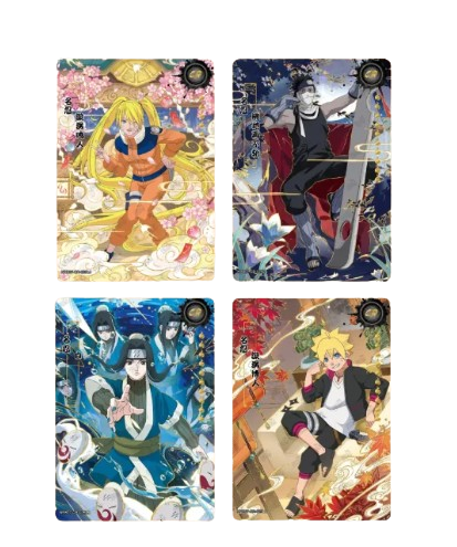 Display de Boosters Naruto Kayou 2 Yuan – Série 7. Contient 30 boosters de 5 cartes chacun, avec des raretés allant de R à CR. Un incontournable pour les collectionneurs et fans de Naruto."