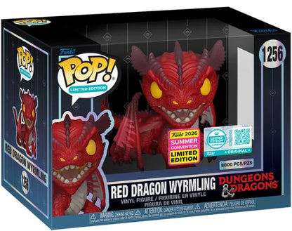 🐉🔥 Funko Pop! Deluxe N°1256 – Red Dragon Wyrmling (Dragon Rouge Juvénile) – Dungeons & Dragons – Summer Convention 2026 Exclusive – Édition Suprême 8 000 ex. 🔥🐉