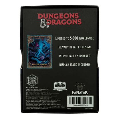 🐙🎲 Donjons & Dragons – Monster Manual – Lingot de collection – Édition limitée à 5 000 exemplaires 🎲🐙