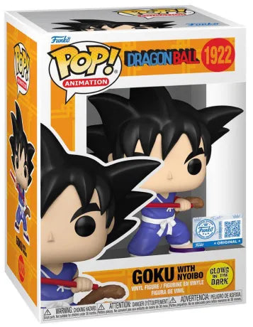 🔵🐉 Funko Pop! N°1922 – Goku with Nyoibo (Bâton magique) – Glow in the Dark – Dragon Ball 🐉🔵