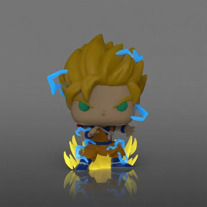 🐉⚡ Funko Pop! Animation N°2305 – Super Saiyan 2 Son Goku (Mini) (Super Saiyan 2 Son Goku (Petit)) – Glow in the Dark Chase – Dragon Ball DAIMA ⚡🐉