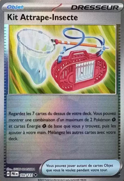 ✨⚪🔴 Carte Pokémon – Kit Attrape-Insecte – Poké Ball – Écarlate & Violet : Évolutions Prismatiques – FR 🔴⚪✨