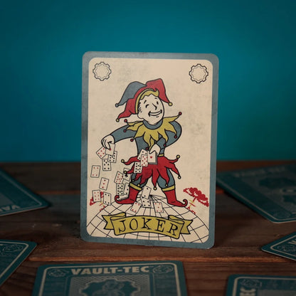 🃏☢️ Fallout – Jeu de cartes à jouer Vault-Tec – 52 cartes + 2 jokers ☢️🃏