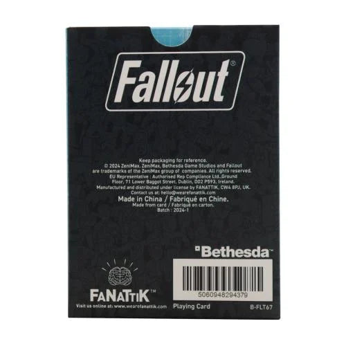 🃏☢️ Fallout – Jeu de cartes à jouer Vault-Tec – 52 cartes + 2 jokers ☢️🃏