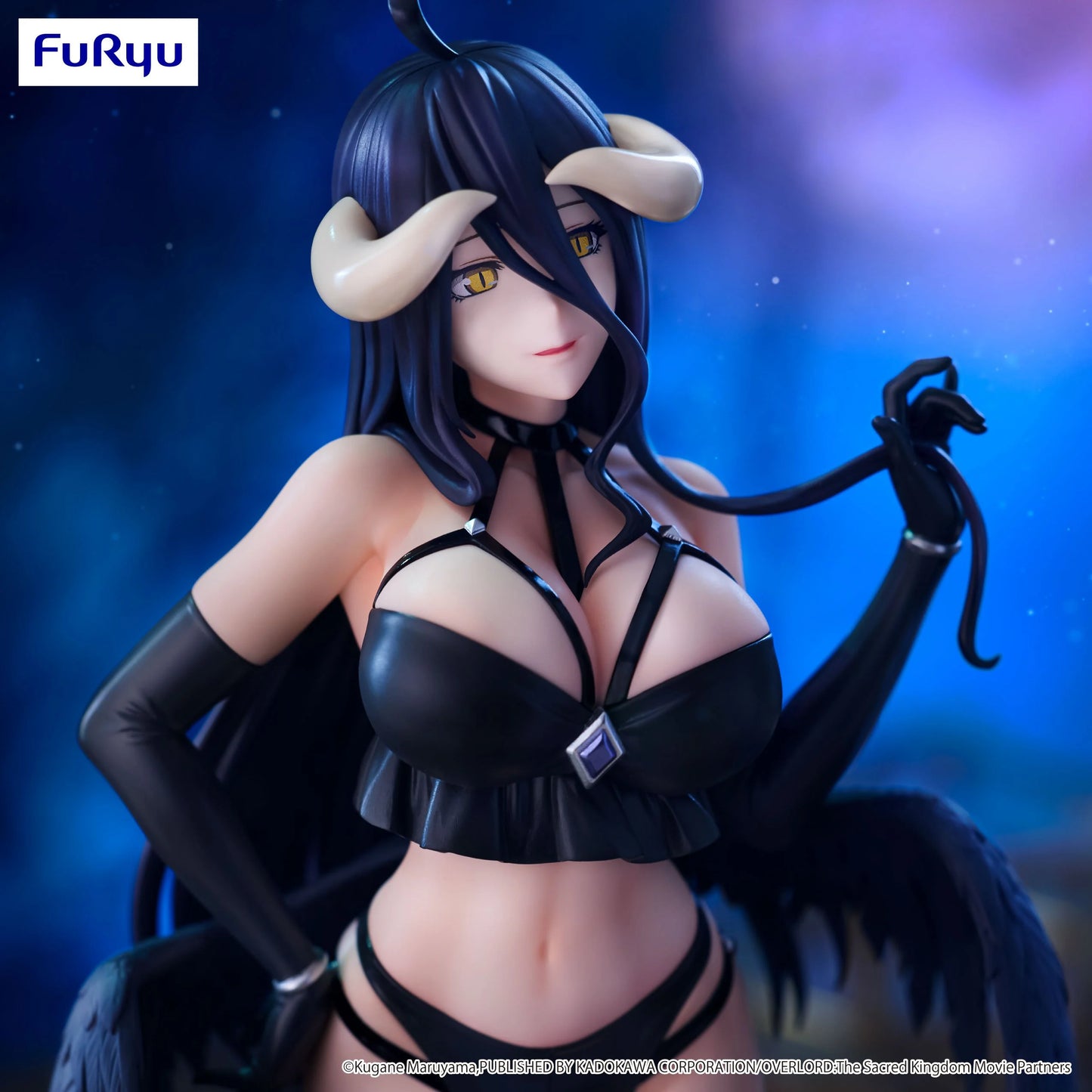 🖤👑 Figurine Albedo – BiCute Dark – Overlord – 26 cm 👑🖤