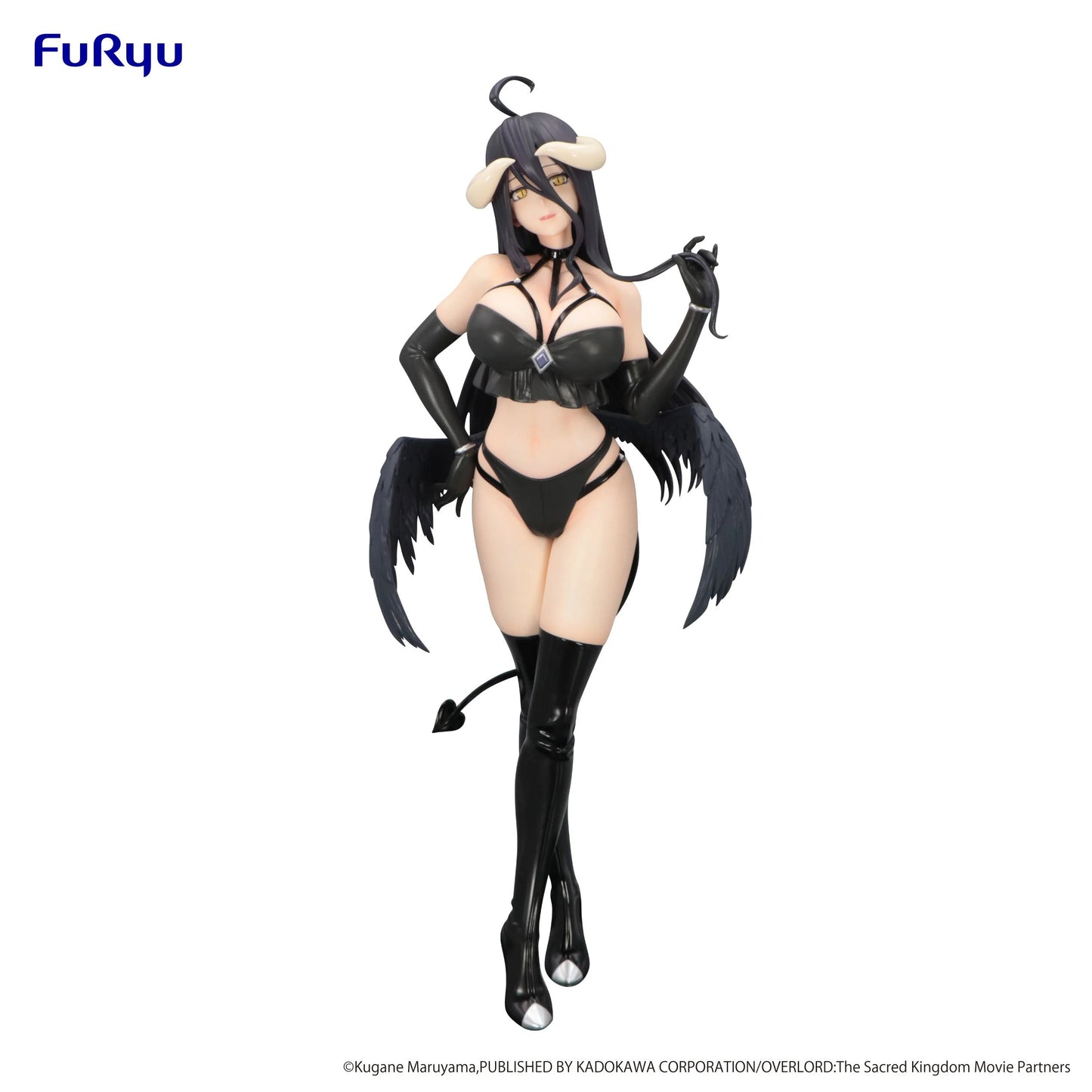 🖤👑 Figurine Albedo – BiCute Dark – Overlord – 26 cm 👑🖤