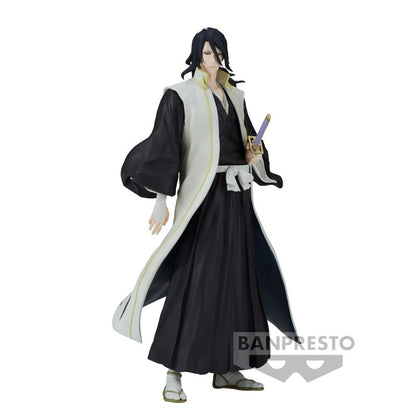 Figurine Bleach - Byakuya Kuchiki, capitaine de la 6e division, en PVC/ABS de 15 cm, avec haori et zanpakuto