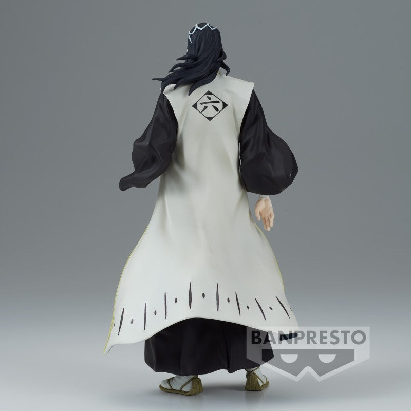 Figurine Bleach - Byakuya Kuchiki, capitaine de la 6e division, en PVC/ABS de 15 cm, avec haori et zanpakuto